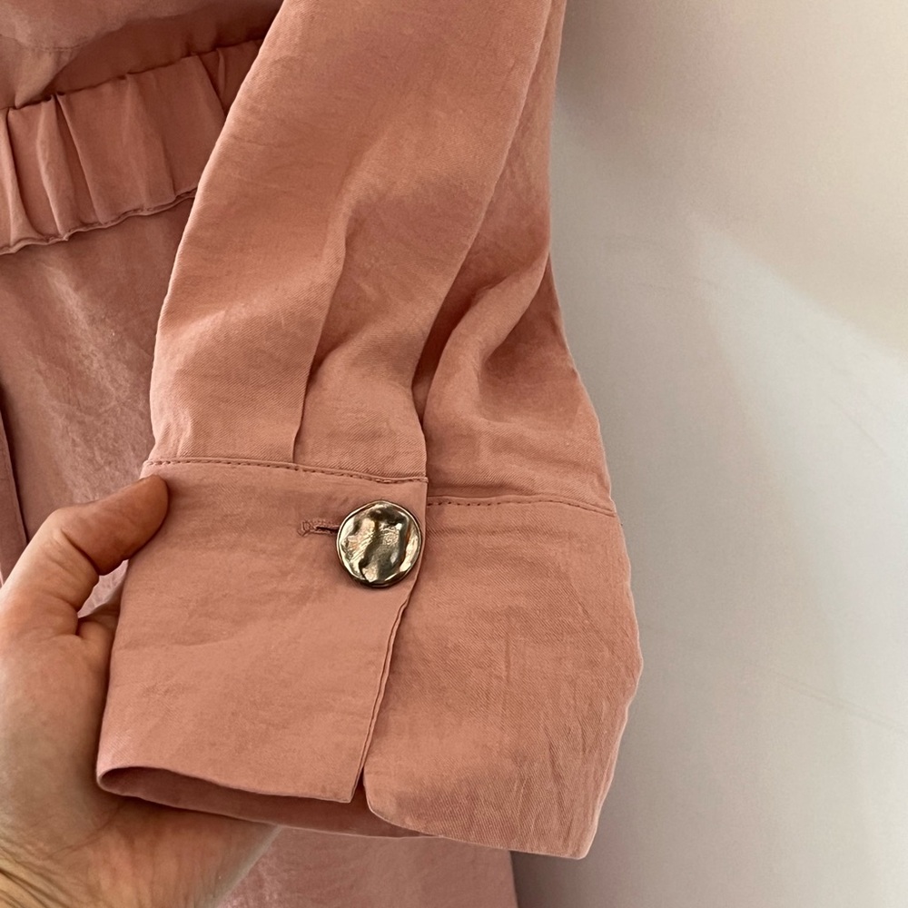 Zara/ Oversized, Long Sleeved Shirt Maxi Dress/ Button Up/ Size US M - Picture 6 of 12